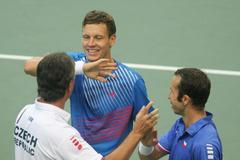 Tenis, DC, Česko - Argentina: čtyřhra - česká radost