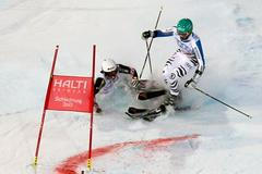 MS ve sjezdovém lyžování Schladming - týmová soutěž paralelní slalom (Zubčič a Neureuther)