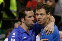 Davis Cup, finále Srbsko-ČR: Tomáš Berdych a Radek Štěpánek