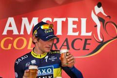 Roman Kreuziger po vítězství v závodě Amstel