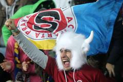 GL, Sparta - Teplice: fanoušek Sparty