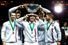 Davis Cup, finále Srbsko-ČR: Tomáš Berdych, Radek Štěpánek, Vladimír Šafařík, Lukáš Rosol a Jan Hájek