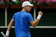 Tomáš Berdych a Leonardo Mayer