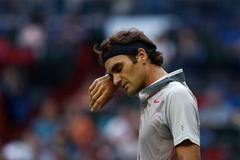 Smutný Roger Federer po vyřazení na turnaji masters v Šanghaji