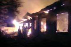 Požár léčebny v Rusku