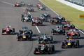 Lotus Formula One driver Grosjean of France leads during the Japanese F1 Grand Prix at the Suzuka circuit
