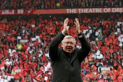 Fotbal, Premier League, Manchester United - Swansea City: loučení Alexe Fergusona