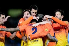 španělská liga, San Sebastian - FC Barcelona: oslava