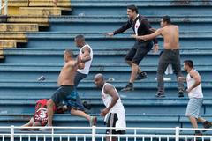 Rvačka mezi fanoušky Vasco da Gama a Atlética Paranaense