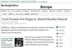 Deník The New York Times o Rusnokovi