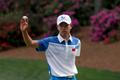 Číňa Guan Tianlang na golfovém Masters v Augustě