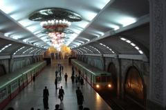 Pchjongjang Severní Korea metro