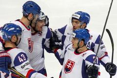 Radost Slováků ve finále MS Rusko - Slovensko