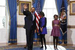 Barack Obama s dcerami Maliou a Sashou.