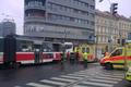 Srážka tramvaje a autobusu na Florenci