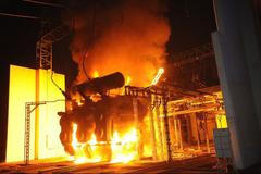 Výbuch a požár trafostanice v Praze 4