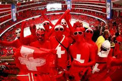 VIDEO Fanoušci Švýcarska na MS ve Švédsku