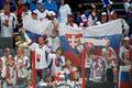 Slovenští fanoušci v semifinále MS Česko - Slovensko