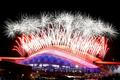 Soči 2014, závěrečný ceremoniál: ohňostroj nad stadionem Fišt