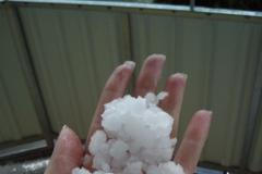 Kroupy v bouřce na Strakonicku