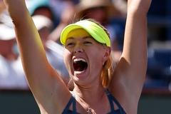 Ruská tenistka Maria Šarapovová na vítězním turnaji v Indian Wells