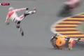 MotoGP, pád: Dani Pedrosa, Honda - Sachsenring 2013