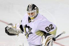 Tomáš Vokoun inkasuje gól o mantinel