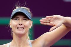 Maria Šarapovová na turnaji v Dauhá 2013