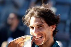 Rafael Nadal slaví titul v Římě
