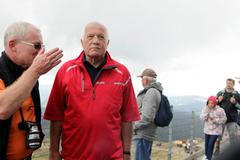 václav Klaus a Přemysl Sobotka na Sněžce