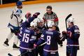 Hokej, MS 2013, USA - Finsko: Američané slaví gól