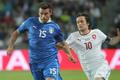 Fotbal, Česko - Itálie: Tomáš Rosický (10) - Andrea Barzagli