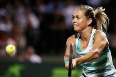 Klára Zakopalová v souboji se Šarapovovou na turnaji v Miami 2013