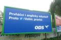 volební kampaň ODS volím pravici billboard