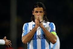 Obránce Málagy Martin Demichelis