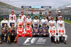 Formule 1, VC Austrálie 2013: společé tablo všech pilotů