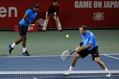 Radek Štěpánek a Ind Leander Paes