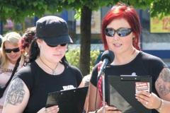 Členky neonacistického hnutí Resistance Women Unity