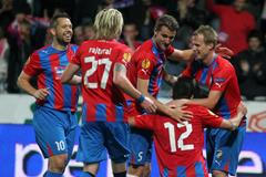 Viktoria Plzeň vs. Academica Coimbra, utkání Evropské ligy 2012 - radost