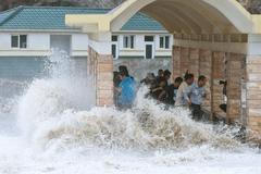 Čína - tajfun Fitow