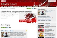 Nečas - rezignace - BBC