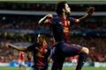 Fotbalista Barcelony Cesc Fábregas slaví gól v utkání Ligy mistrů 2012/13 proti Benfice Lisabon.