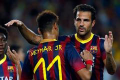 Neymarův první gól za Barcelonu