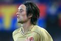 Tomáš Rosický v dresu Arsenalu proti Spartě v roce 2007 během kvalifikace do Ligu mistrů