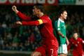 Fotbal, kvalifikace MS, Severní Irsko - Portugalsko: Cristiano Ronaldo slaví gól