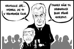 zeman rusnok kresba