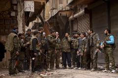 Zničený súk v Aleppu