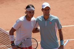Rafael Nadal a Novak Djokovič před semifinále French Open 2013