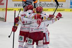 Hokej, extraliga, Zlín - Třinec: radost Třince