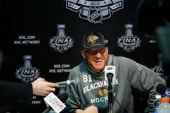 Marián Hossa před finále Stanley Cupu 2013